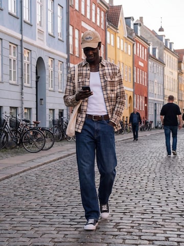 JACK & JONES Comfort fit Overhemd 'Bluivy' in Bruin