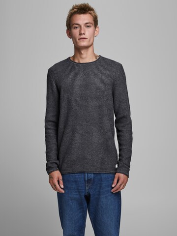 Regular fit Pulover 'Carlos' de la JACK & JONES pe gri: față