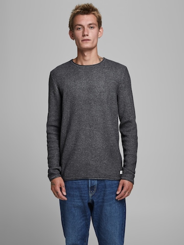 JACK & JONES Regular fit Trui 'Carlos' in Grijs: voorkant