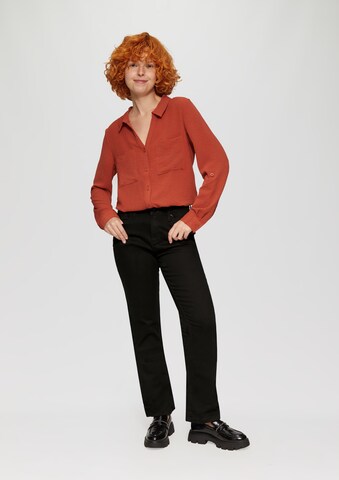 évasé Pantalon 'Reena' QS en noir
