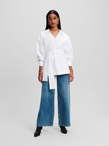 Camicia da donna di Karl Lagerfeld in bianco