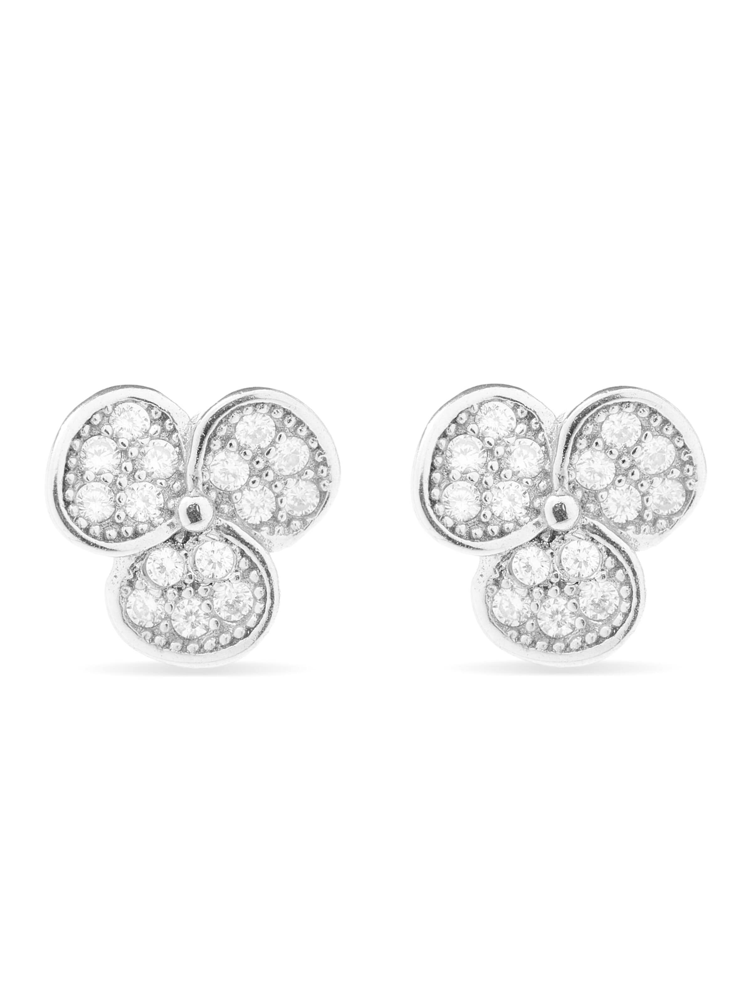 Boucles d'oreilles 'Dagger' Luxenter en argent : devant