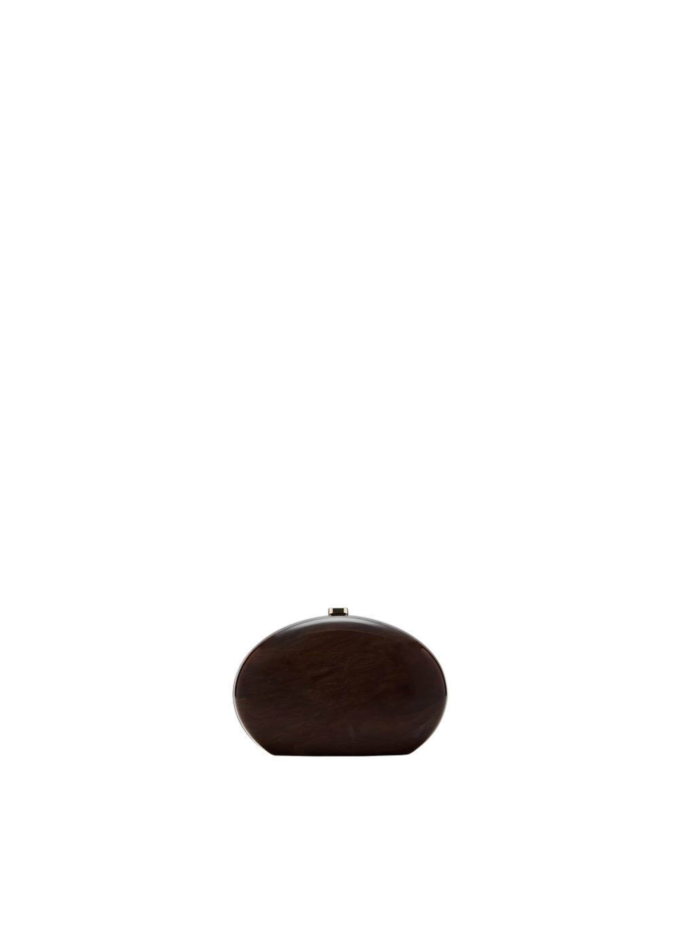 MANGO Clutch in Brown: front