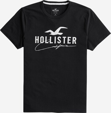 HOLLISTER Regular Fit T-Shirt in Schwarz: predná strana