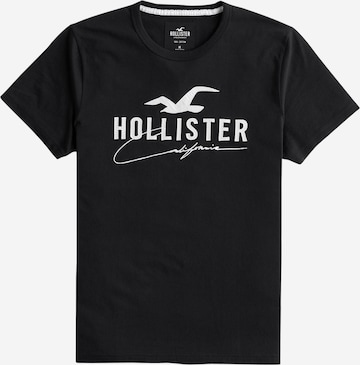 Regular fit Tricou de la HOLLISTER pe negru: față