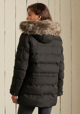 Superdry Parka in Schwarz