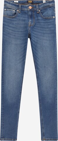 Slimfit Jeans 'Liam' de la Jack & Jones Junior pe albastru: față