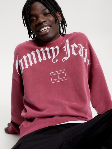 Tommy Jeans Sweatshirt 'Grunge' in Red