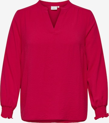 ONLY Carmakoma - Blusa 'Carmetta' en rojo: frente