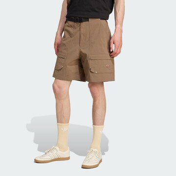 ADIDAS ORIGINALS Loose fit Cargo trousers 'Premium Essentials' in Brown: front