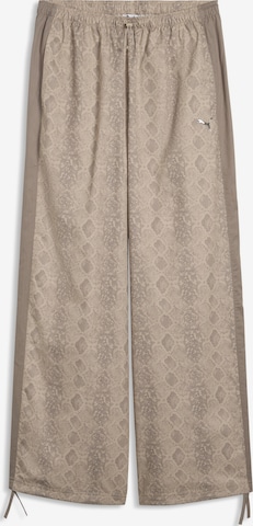 Wide Leg Pantalon 'T7' PUMA en beige : devant