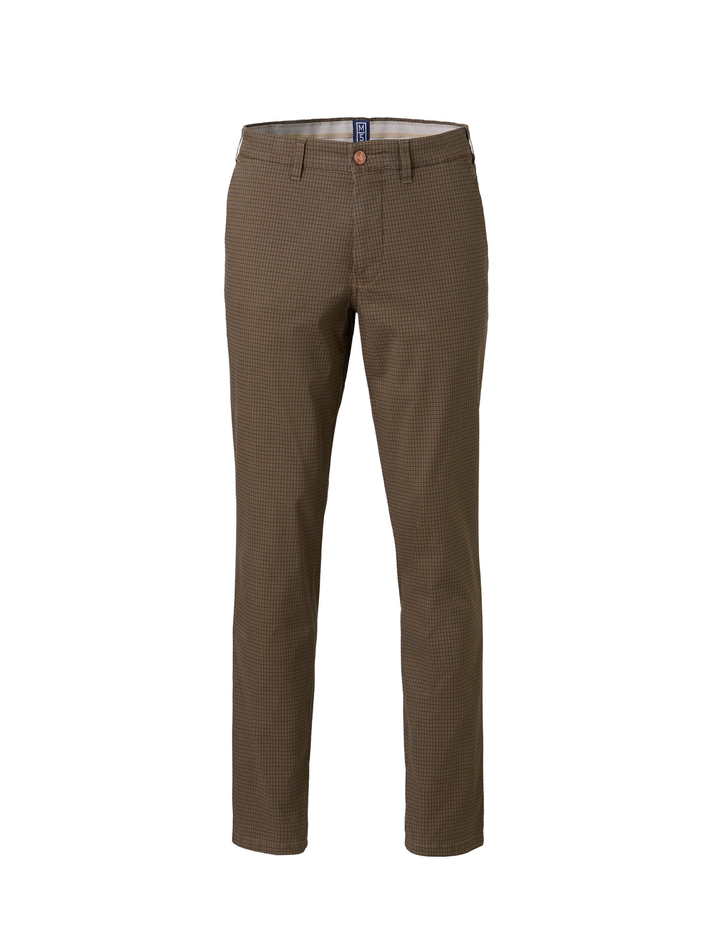 Regular Pantalon chino MEYER en marron : devant