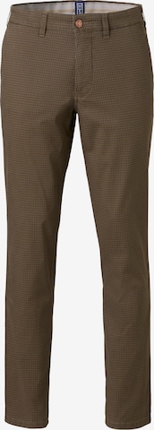 MEYER Chino Pants in Brown: front