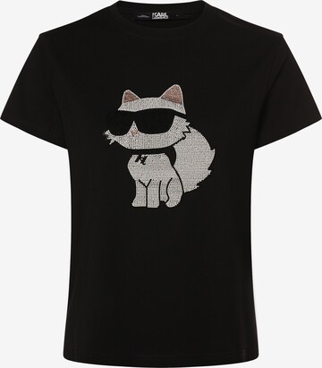 Karl Lagerfeld T-Shirt in Schwarz: predná strana