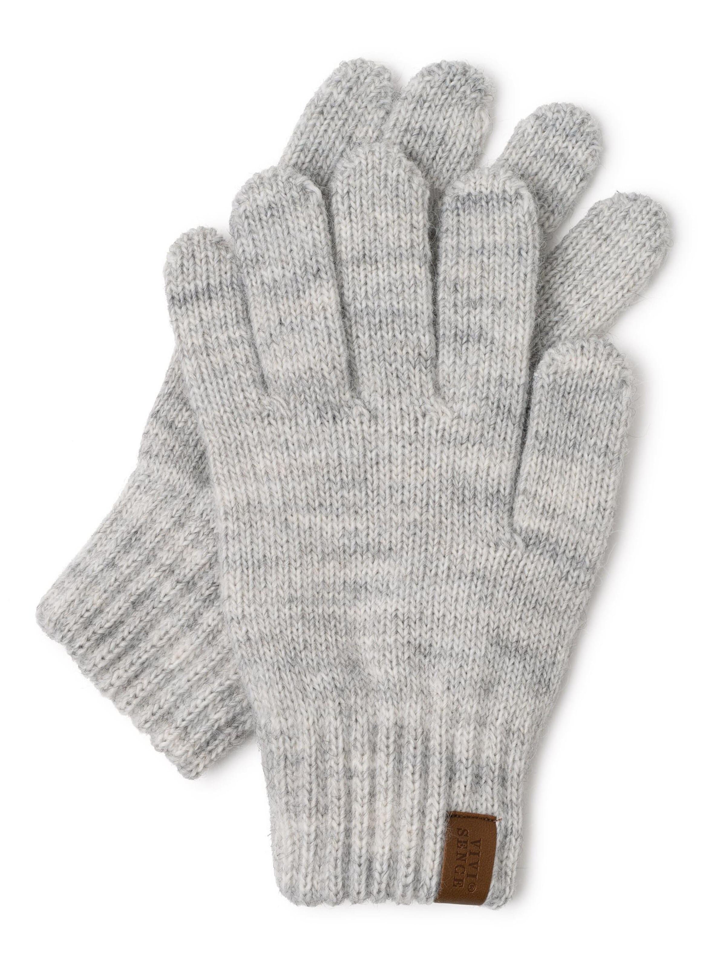 Vivisence Full Finger Gloves '7014R' in Beige: front