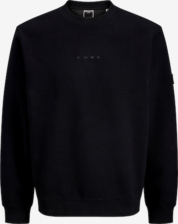 JACK & JONESSweater majica 'Point' - crna boja: prednji dio