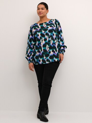 KAFFE CURVE Blouse 'Camy' in Groen