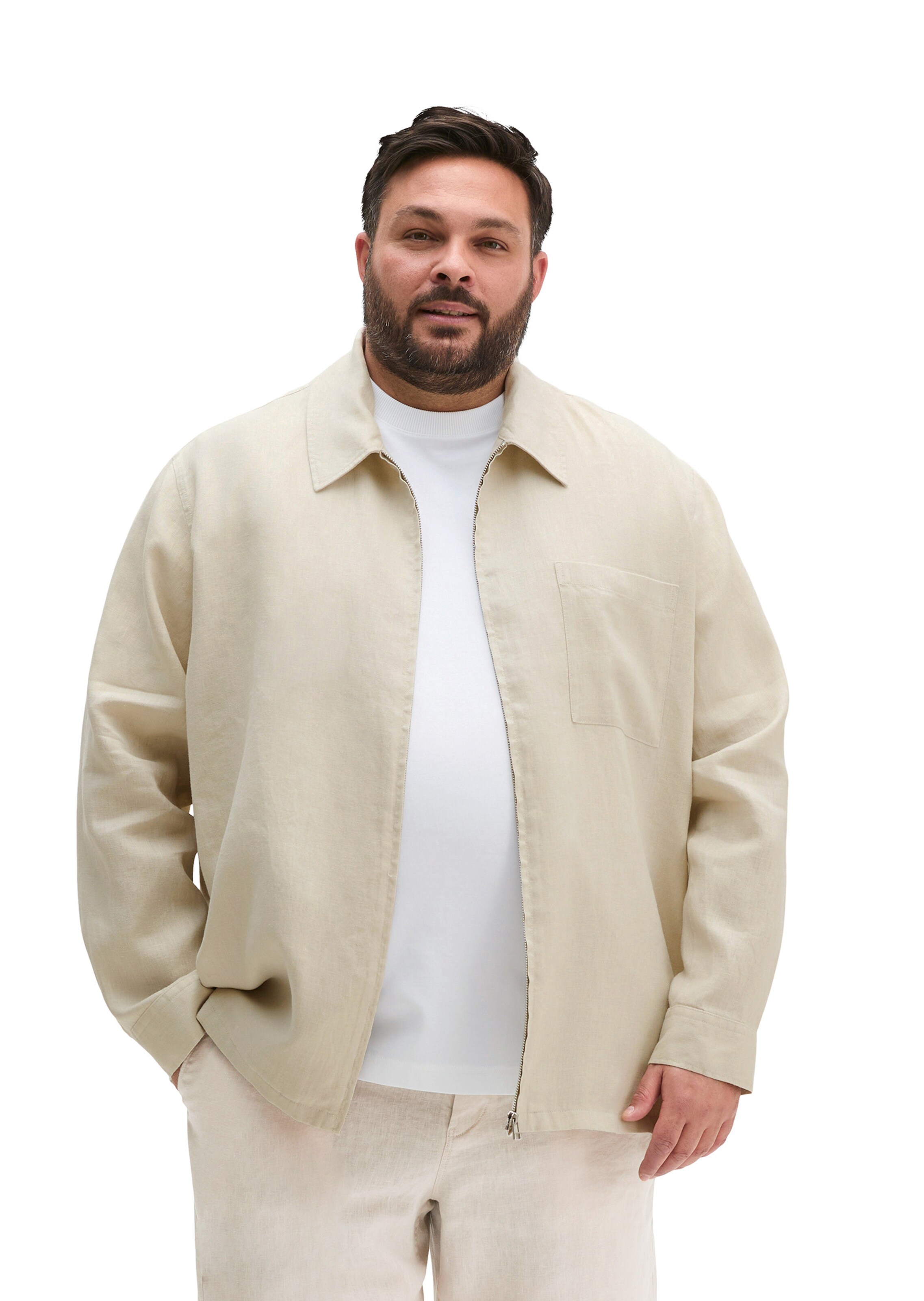 Marc O'Polo Tussenjas in Beige: voorkant