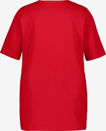 T-shirt Ulla Popken en rouge