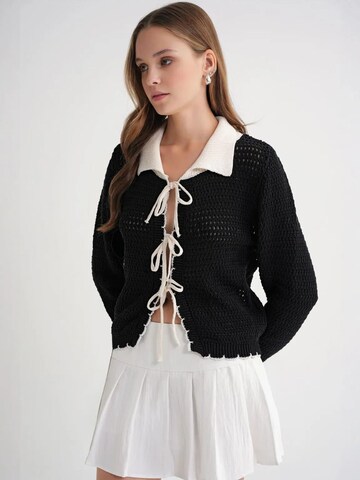 MixRay Strickjacke in Schwarz