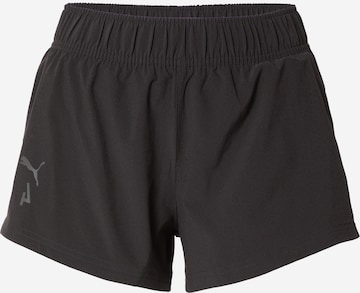 PUMA Loosefit Sportovní kalhoty – černá: přední strana