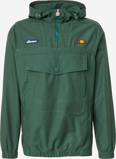 ELLESSE Prijelazna jakna 'Mont' u mornarsko plava / tamno zelena / narančasta / krvavo crvena, Pregled proizvoda