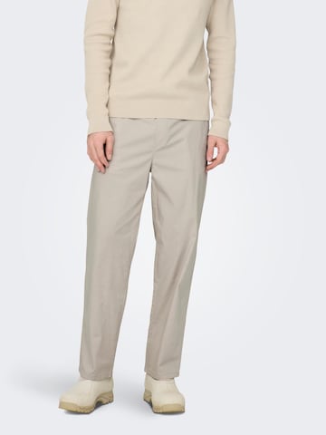 Only & Sons Loosefit Hose 'Sinus' in Grau: predná strana