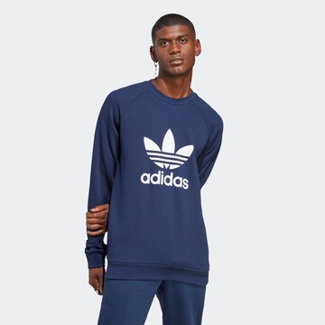 ADIDAS ORIGINALS Sweatshirt 'Adicolor Classics Trefoil' in Blau: predná strana