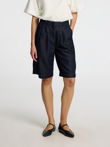 SELECTED FEMME Wide leg Τζιν πλισέ 'SLFVela' σε μπλε: μπροστά