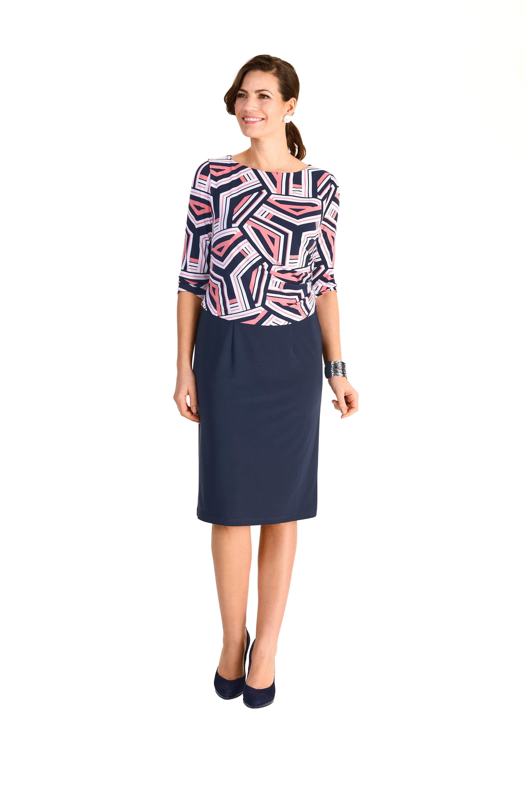 HERMANN LANGE Collection Kleid in Mischfarben: Vorderseite