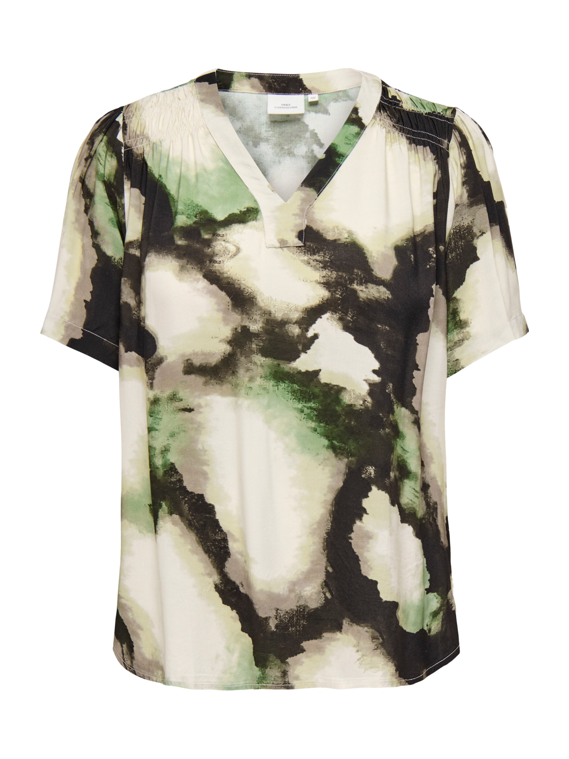 Chemisier ONLY Carmakoma en beige : devant