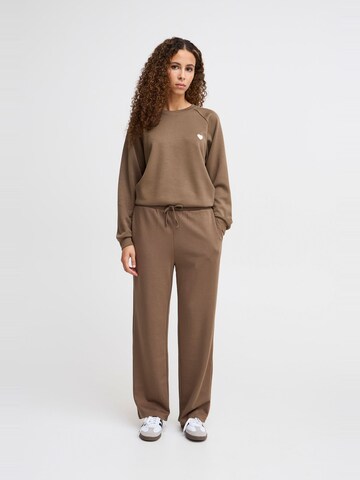 ICHI Loose fit Trousers ' SVALA ' in Brown