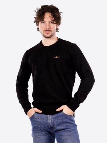 Aeronautica Militare Pullover in Schwarz