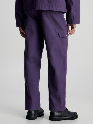 Calvin Klein Jeans Loose fit Cargo Pants in Purple