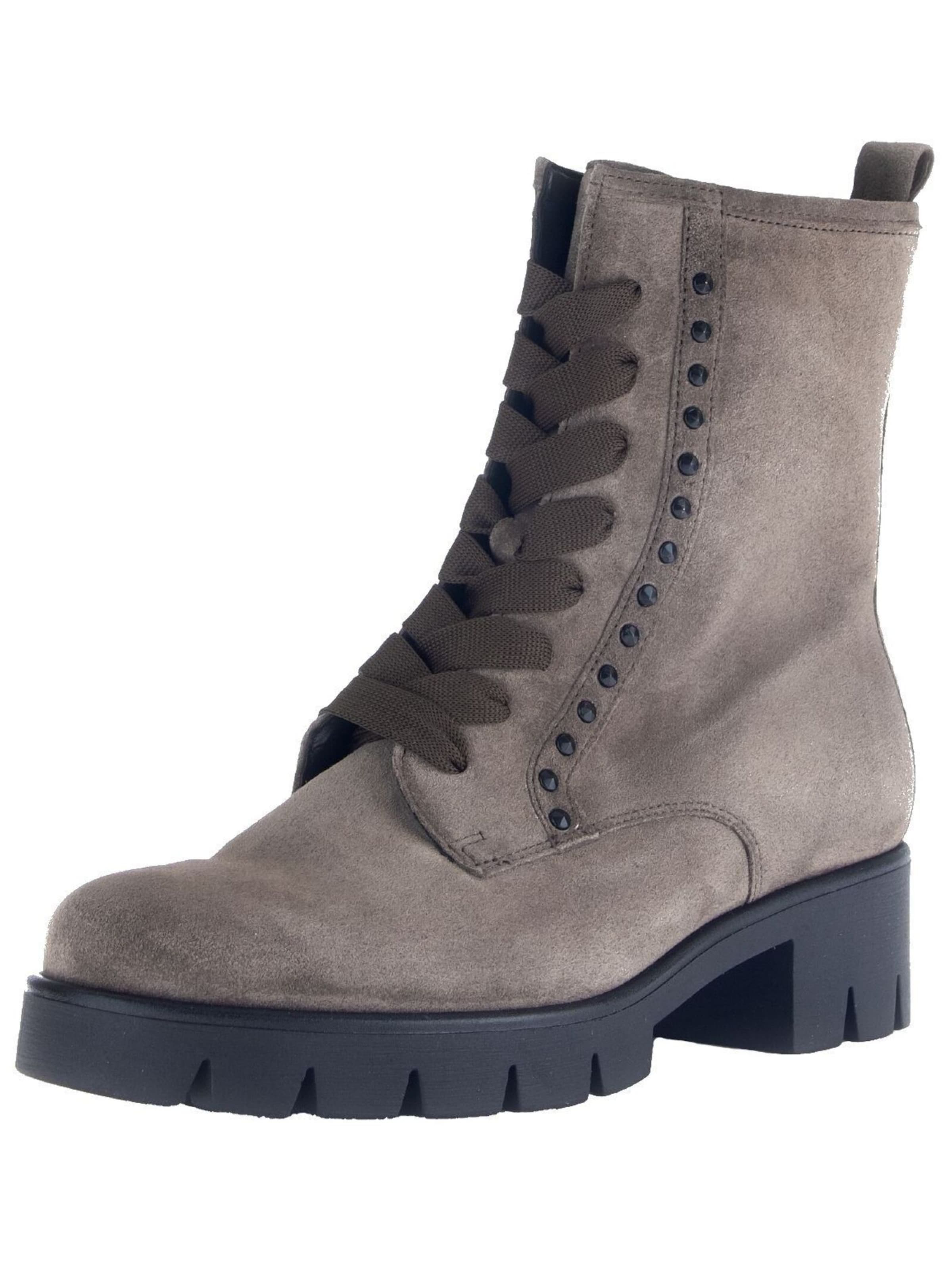 Bottines à lacets GABOR en gris : devant