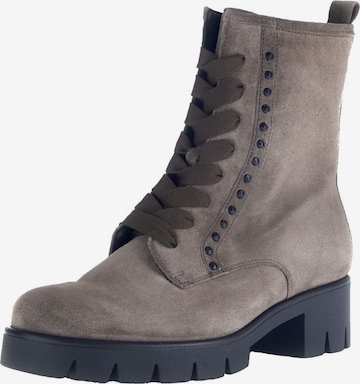 Bottines à lacets GABOR en gris : devant