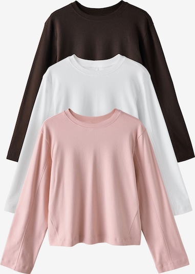 Marškinėliai iš Next, spalva – tamsiai ruda / rožių spalva / balta, Prekių apžvalga