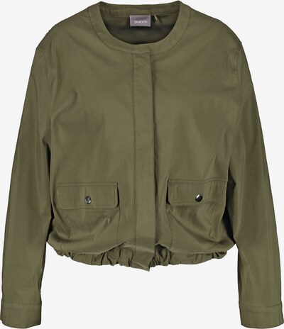 SAMOON Veste mi-saison en vert foncé, Vue avec produit