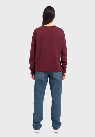 Oldskull Sweatshirt 'Retro Pixel Wave Logo Graphic' in Red
