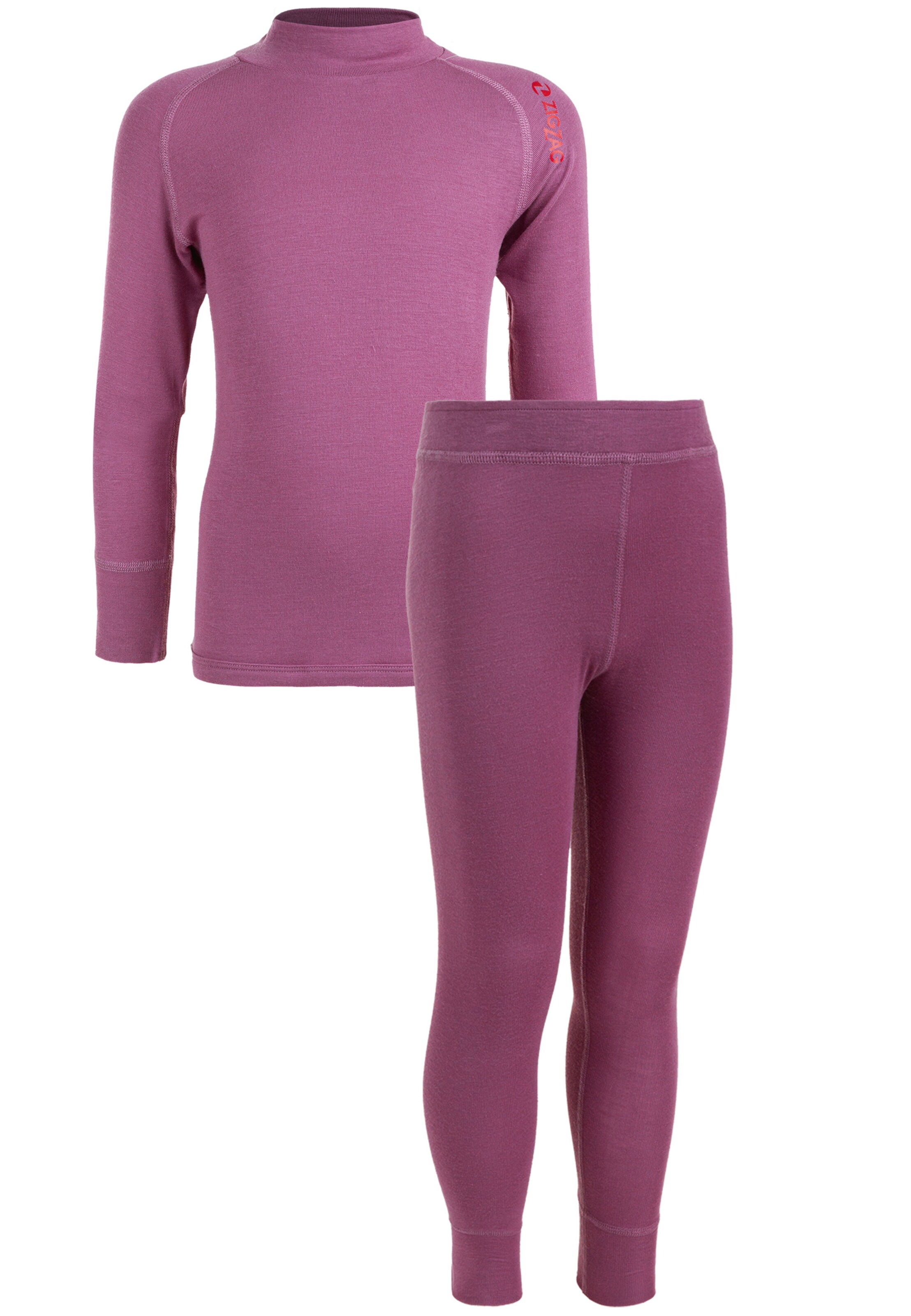 ZigZag Skiunterwäsche 'Panda' in Pink: Vorderseite