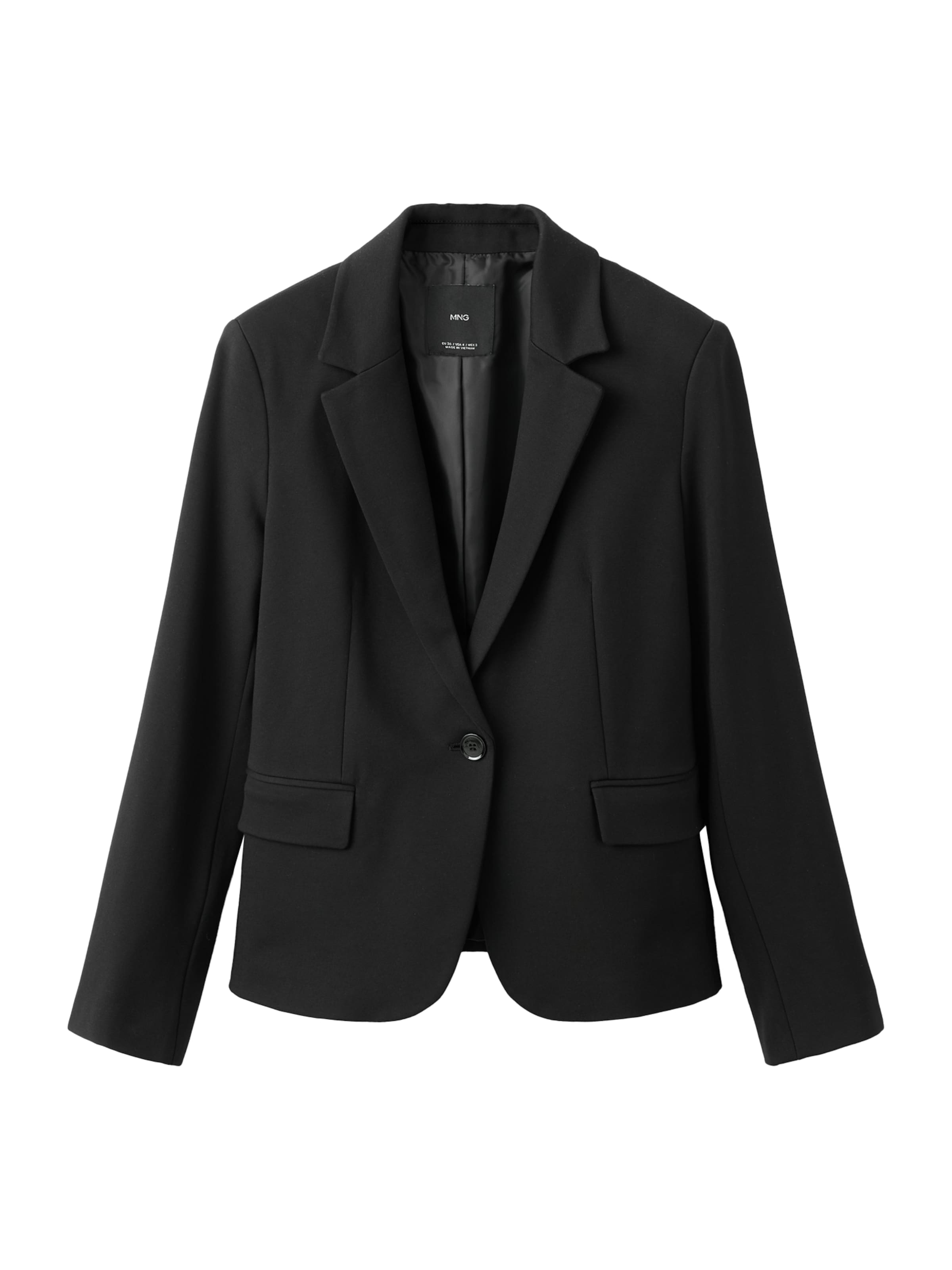 Blazer 'Paloma' MANGO en noir : devant