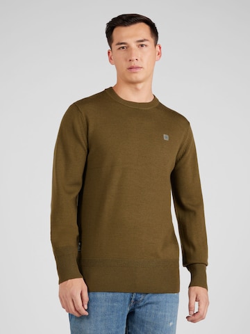 Pull-over G-Star RAW en vert : devant