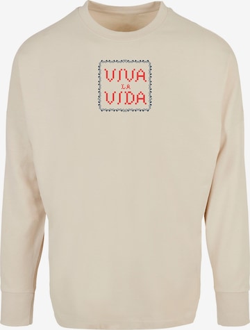 T-Shirt Merchcode en beige : devant