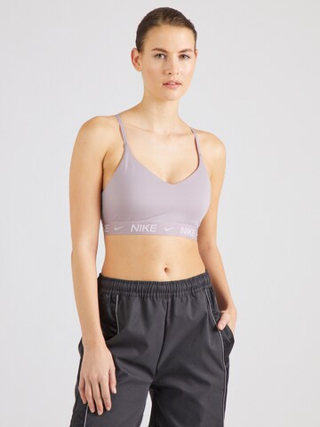 NIKE Bustier Sport bh 'INDY' in Lila: voorkant