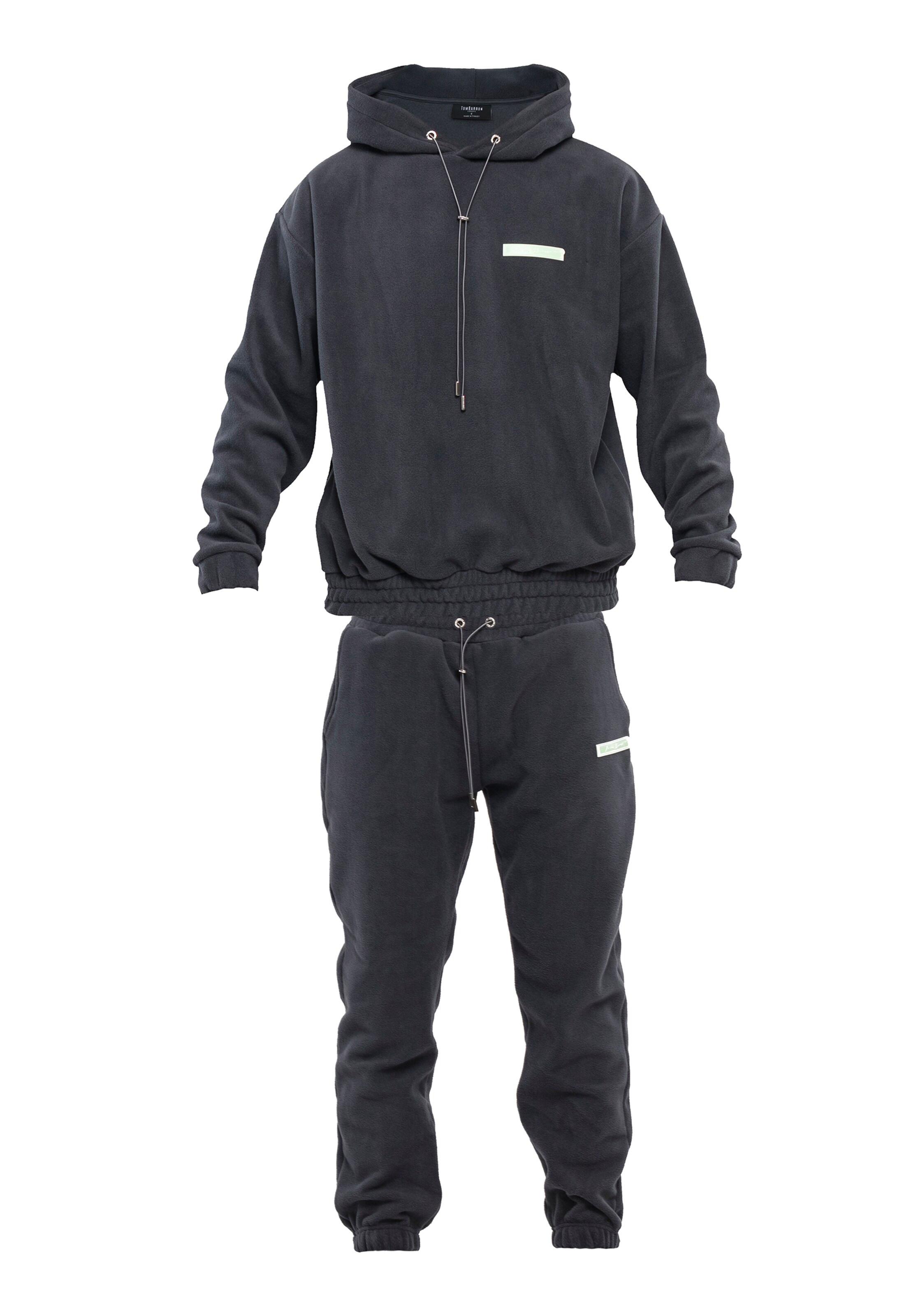 Tom Barron Jogginganzug in Grau: Vorderseite