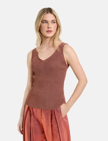 TAIFUN Knitted Top in Bronze: front