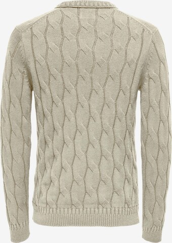 Only & Sons Pullover 'Philip' in Grau