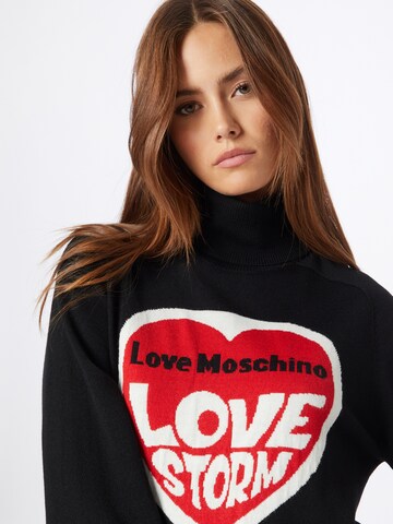 Love Moschino Pulover 'MAGLIA' | črna barva