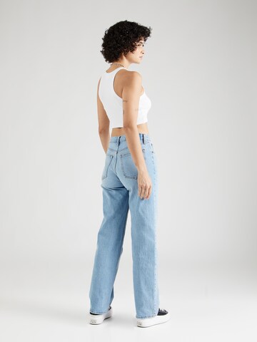 Abercrombie & Fitch Loosefit Džíny – modrá