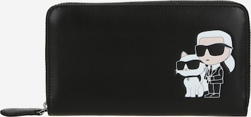 Karl Lagerfeld Rahakott 'Ikonik 2.0', värv must: eest vaates